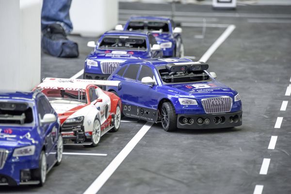 Audi Autonomous Driving Cup 2016: piloted driving on a 1:8 scale