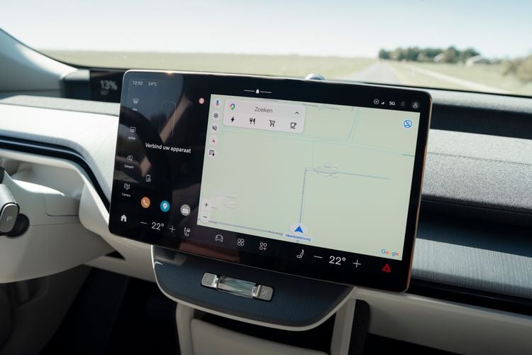 Infotainmentscherm van de Volvo EX60