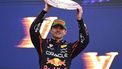epa11967531 Max Verstappen of Red Bull Racing celebrates finishing second in the Australian Formula One Grand Prix at Albert Park in Melbourne, Victoria, Australia, 16 March 2025.  EPA/Joel Carrett AUSTRALIA AND NEW ZEALAND OUT