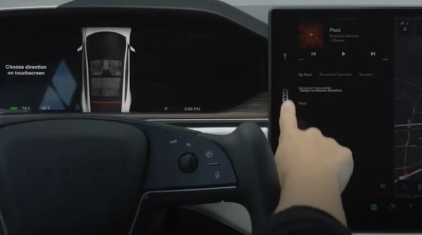 Tesla schakelen scherm