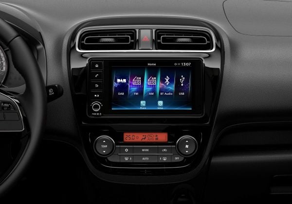 Infotainment van de Mitsubishi Space Star
