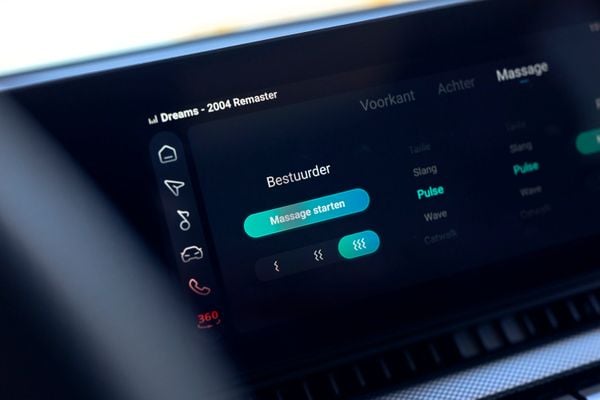 Infotainmentscherm van de MG S9 PHEV