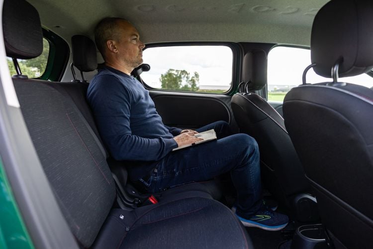 Achterbankruimte van de Renault Twingo