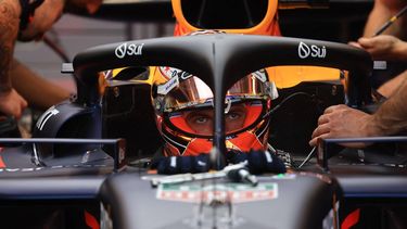 Red Bull Racing's Dutch driver Max Verstappen prepares for the qualifying session at the Hungaroring race track in Mogyorod near Budapest on July 20, 2024, ahead of the Formula One Hungarian Grand Prix. 
MARTIN DIVISEK / POOL / AFP