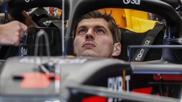 Red Bull Racing's Dutch driver Max Verstappen gestures looks on as he sits in his car at his garage in the Jose Carlos Pace racetrack, also known as Interlagos, in Sao Paulo, Brazil, on October 31, 2024, ahead of the upcoming Formula One Sao Paulo Grand Prix next November 3. 
Miguel SCHINCARIOL / AFP