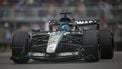 Mercedes' British driver George Russell races during the 2026 Formula 1 Grand Prix du Canada at Circuit Gilles-Villeneuve in Montreal, Canada, on May 24, 2026.  
ANDREJ IVANOV / AFP