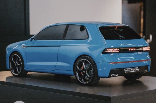 New Yugo retro hatchback benzinemotor handbak EV