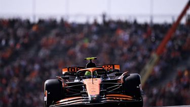 McLaren's British driver Lando Norris drives during the second practice session at The Circuit Zandvoort, western Netherlands, on August 23, 2024, ahead of the Formula One Dutch Grand Prix. The Formula One Zandvoort Grand Prix race will take place on August 25, 2024.
JOHN THYS / AFP