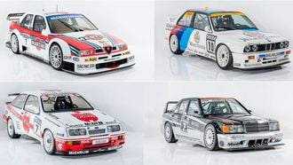 Vier DTM auto's