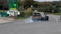 BMW M3 Touring drift crash