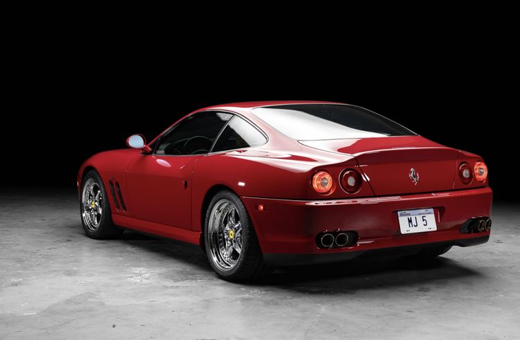 Ferrari 550 Maranello Michael Jordan NBA basketbal Chicago Bulls veiling geveild duur auto