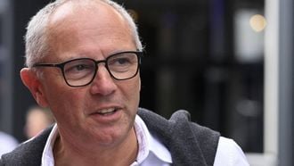 Italian motorsport executive President and CEO of Formula 1 Stefano Domenicali speaks ahead of the Formula One Dutch Grand Prix at The Circuit Zandvoort, western Netherlands, on August 23, 2026. 
JOHN THYS / AFP