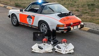 Porsche 911 Targa Rijkspolitie verkeerspolitie politie veiling recordbedrag The Quail Auction