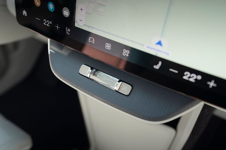 Klimaatbediening van de Volvo EX60