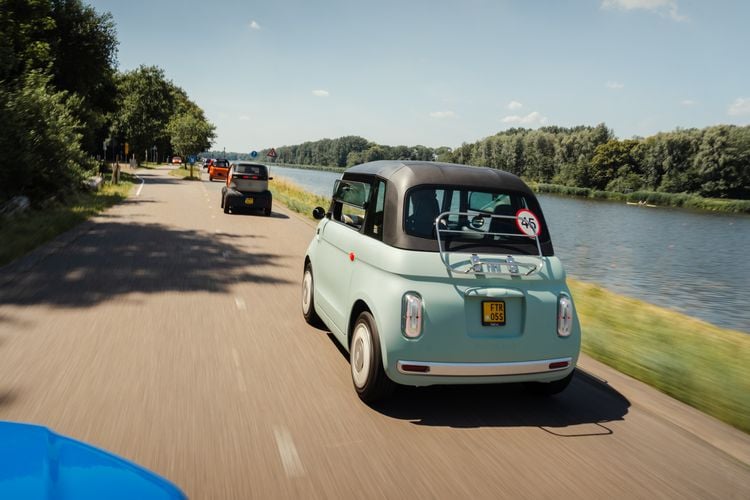 Fiat Topolino microcar EV goedkoopste elektrische auto Amerika Verenigde Staten Donald Trump